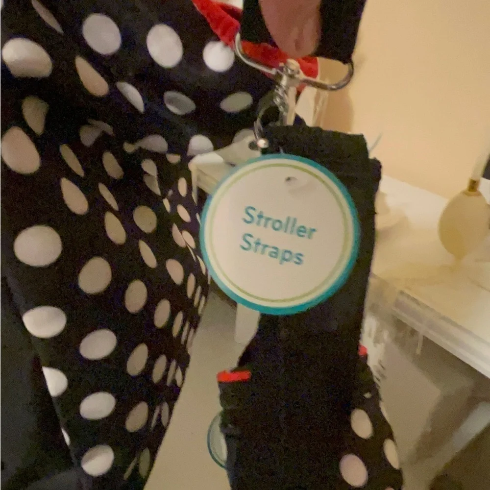 Disney Minnie Dots super cute diaper bag with a bottle holder& stroller straps